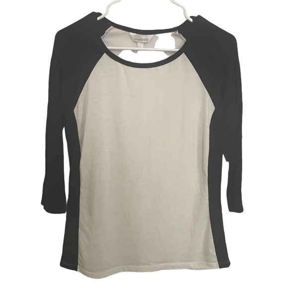 CHARMING Charlie’s Navy Blue & White Baseball Shirt - Picture 1 of 4